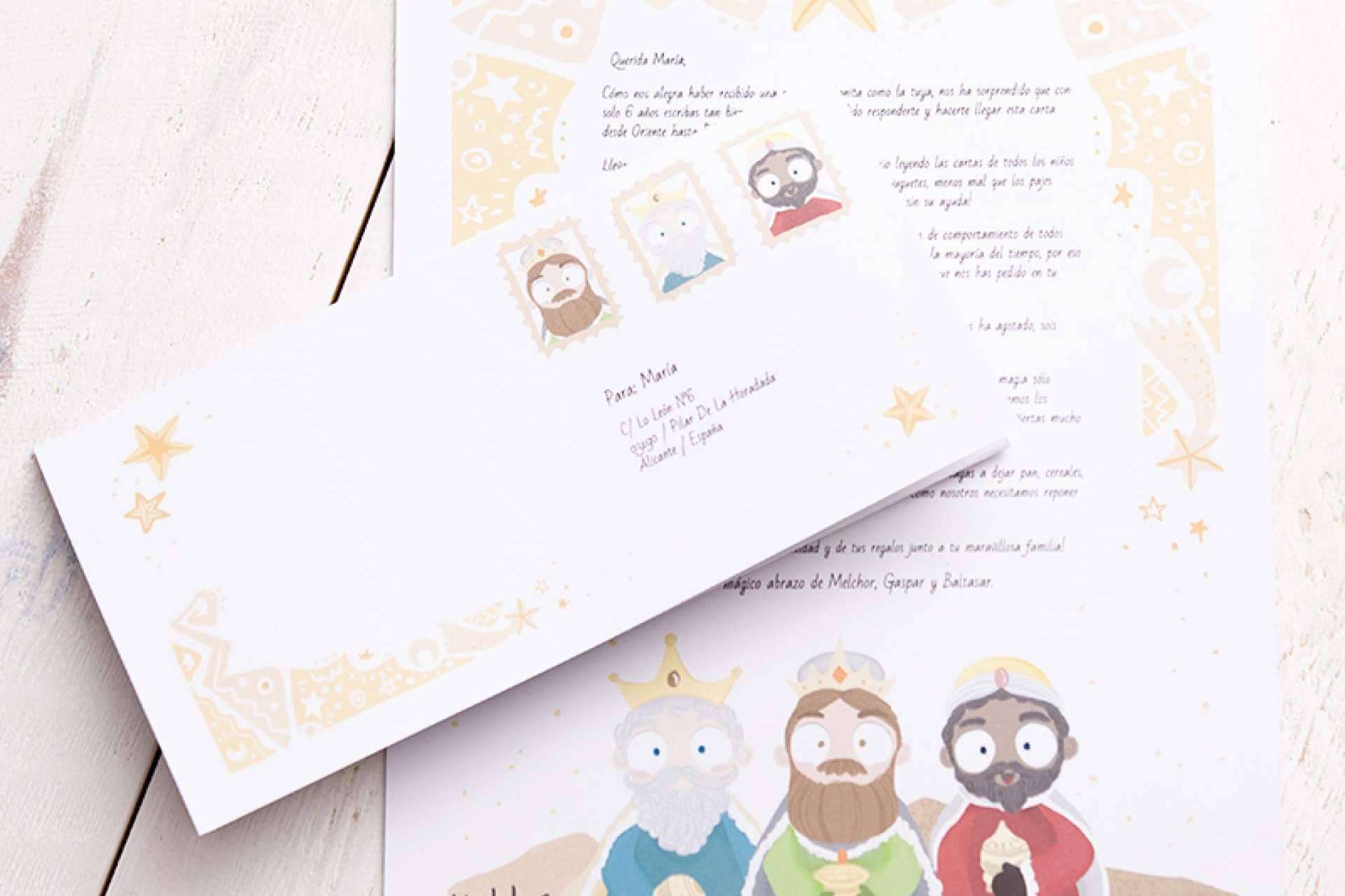 Gracias a Carta Personalizada, los niños recibirán una carta de los Reyes Magos