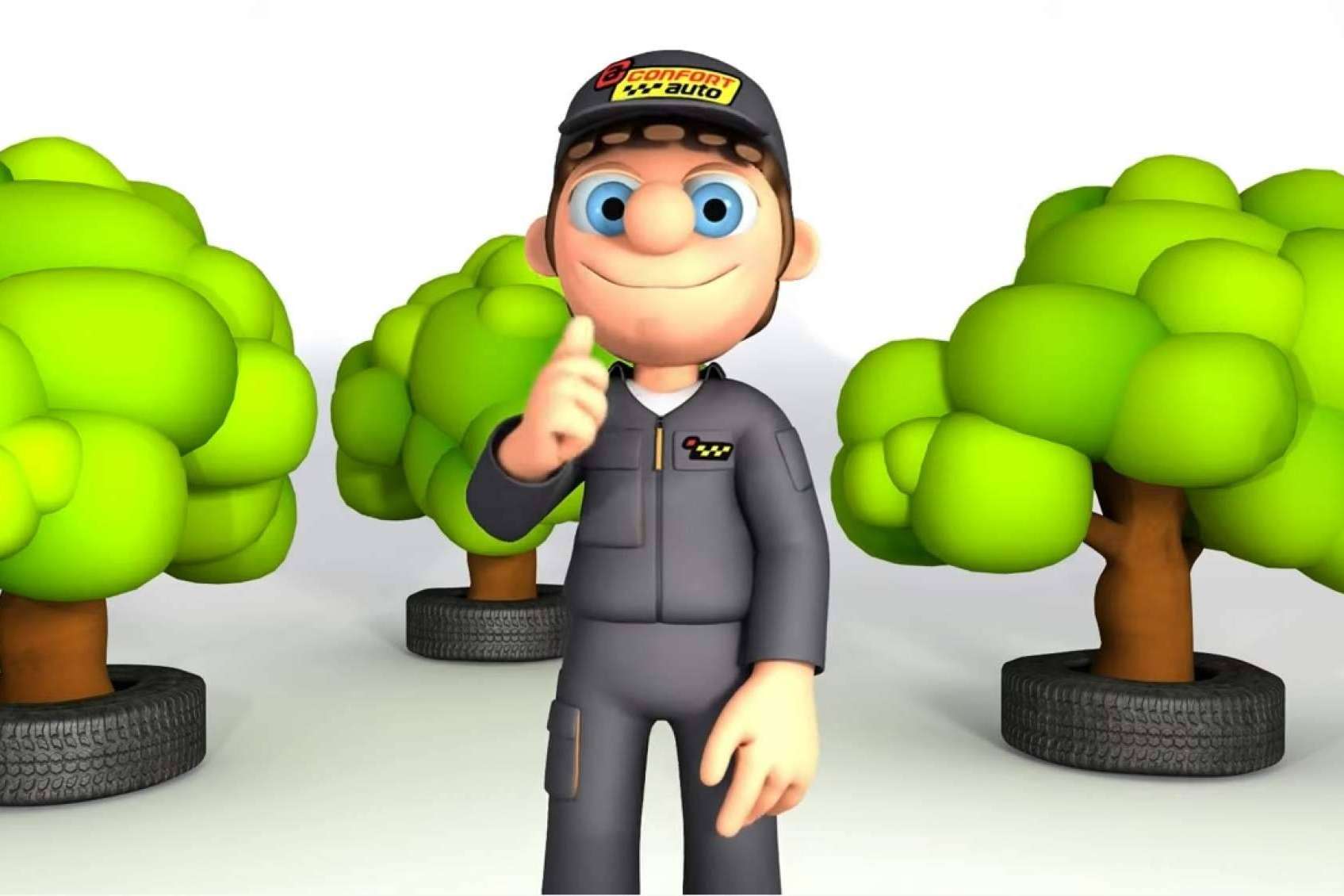 NICO, el personaje de Confortauto ahora en 3D ha ganado una gran fama en las redes sociales