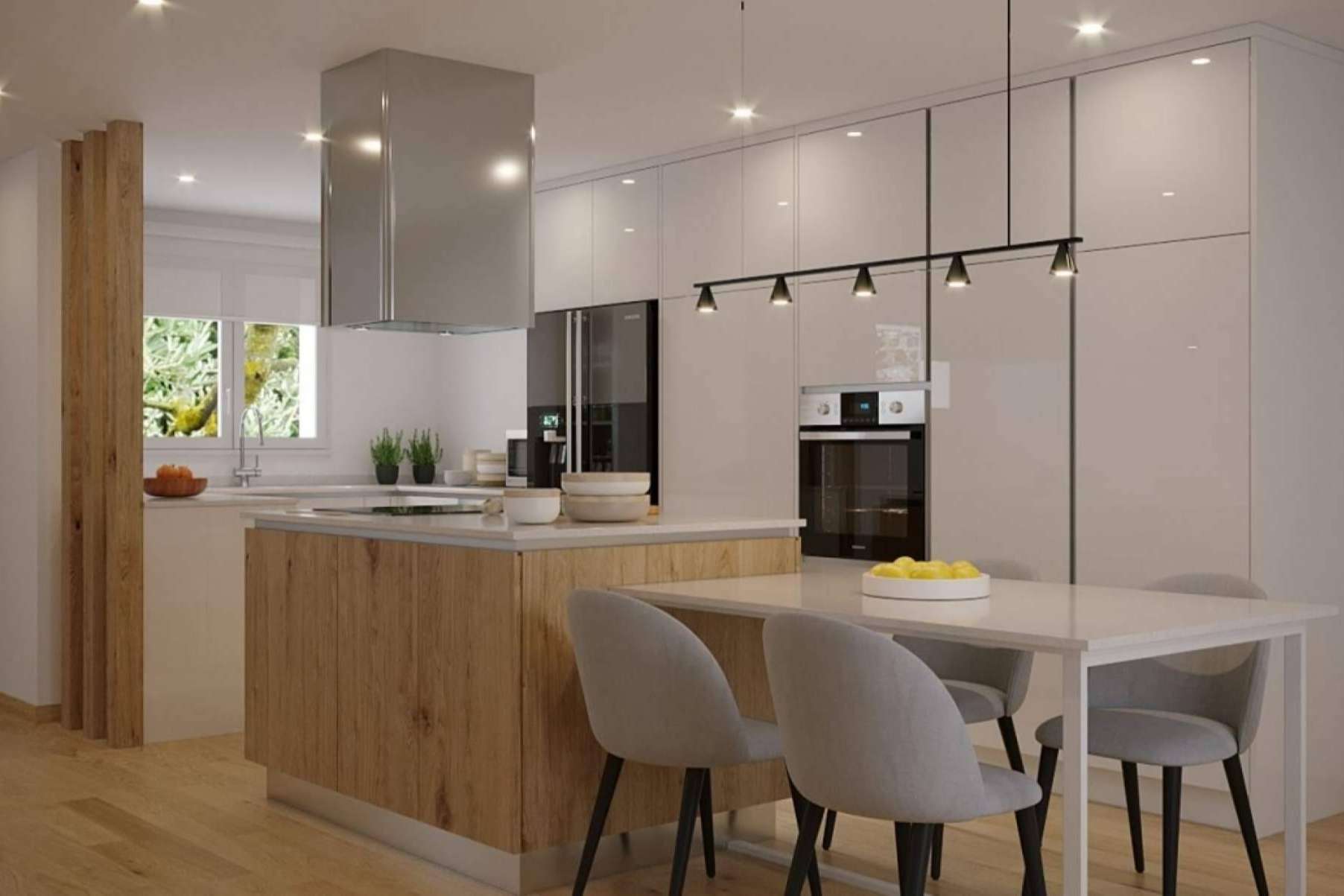 El diseño de cocinas con isla a partir de imágenes 3D