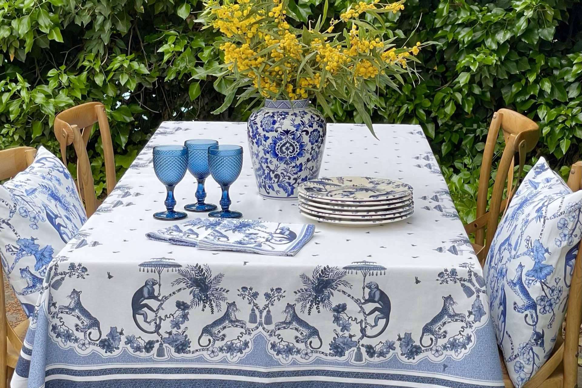 Las colecciones de vajillas y textiles de Goodies permiten decorar una mesa con elegancia