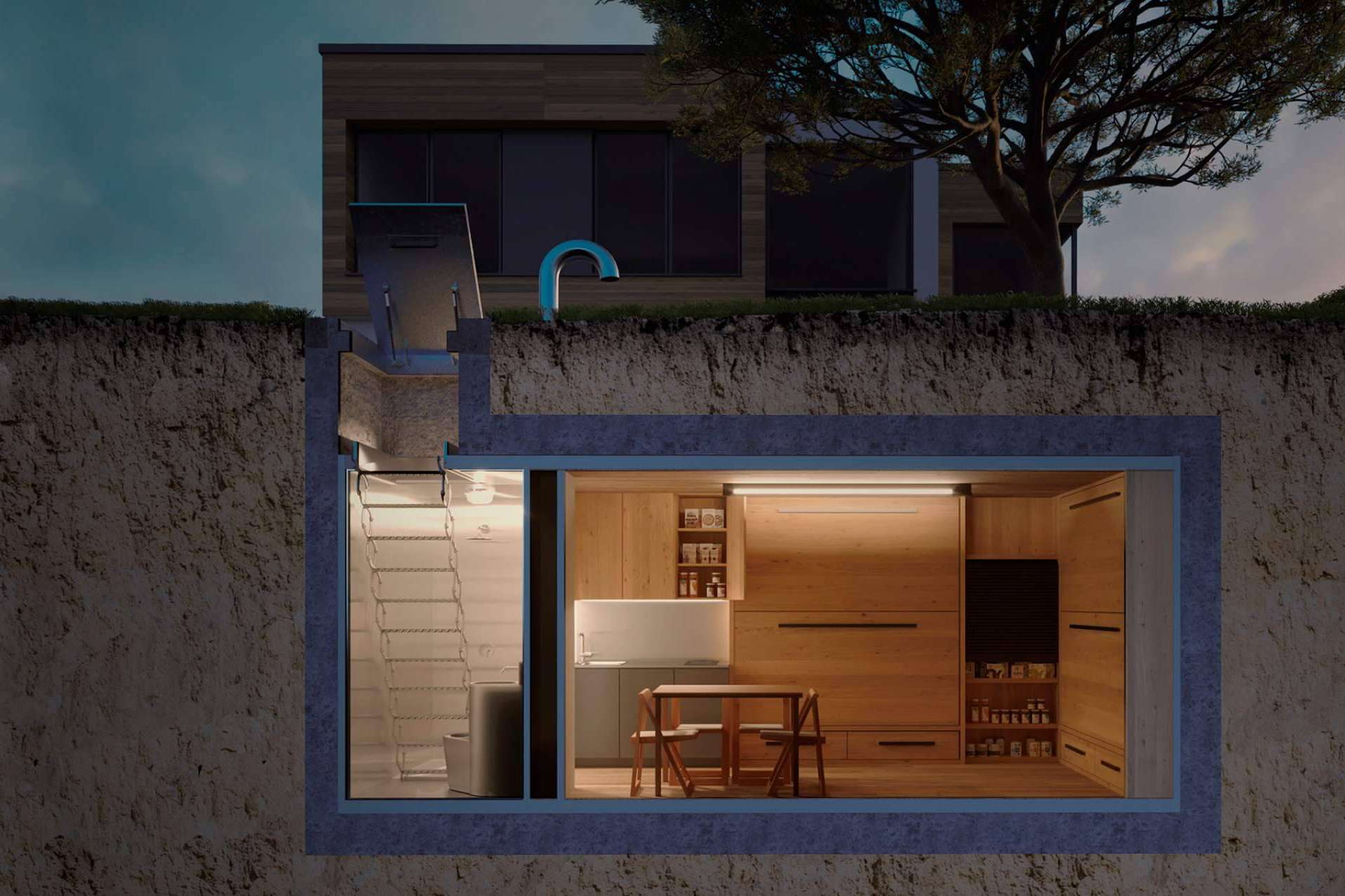 Bunker World, la empresa que construye habitaciones del pánico y búnkeres