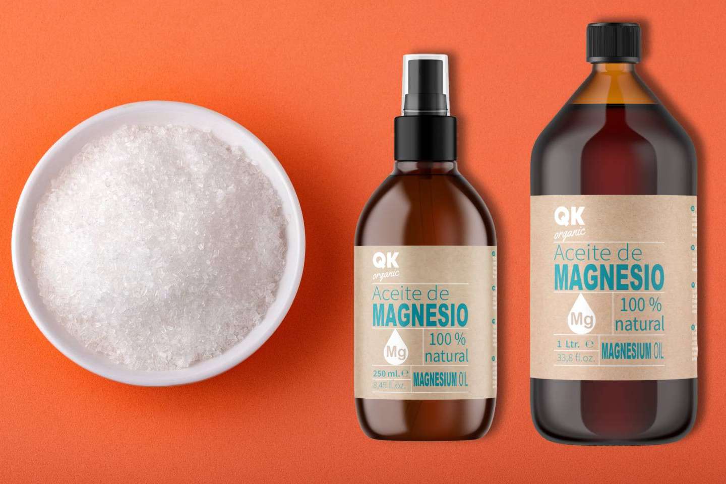 El uso del aceite de magnesio en cosmética, explicado por QKnatur