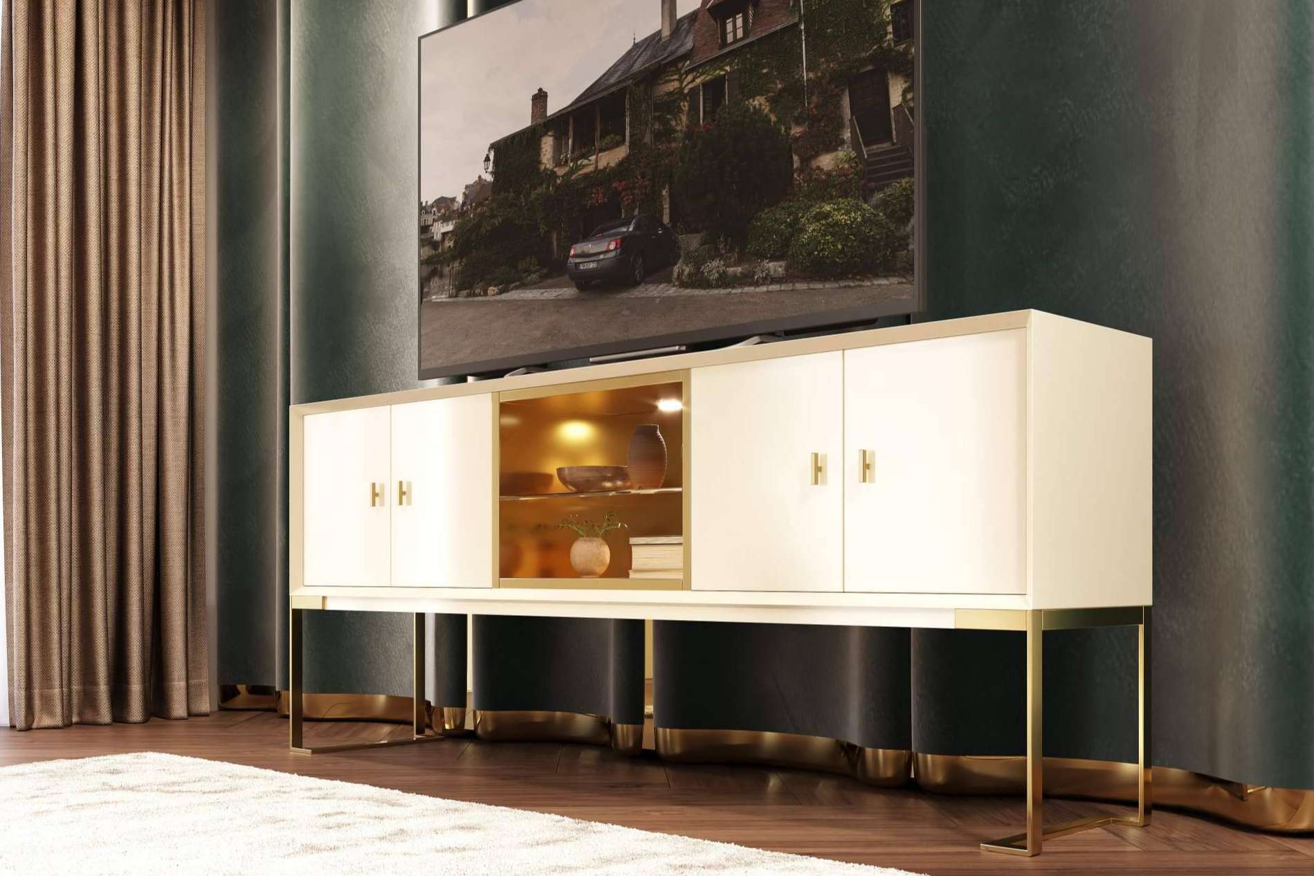 Muebles La Factoría y su colección de salones lacados, una opción ideal para interiores sofisticados