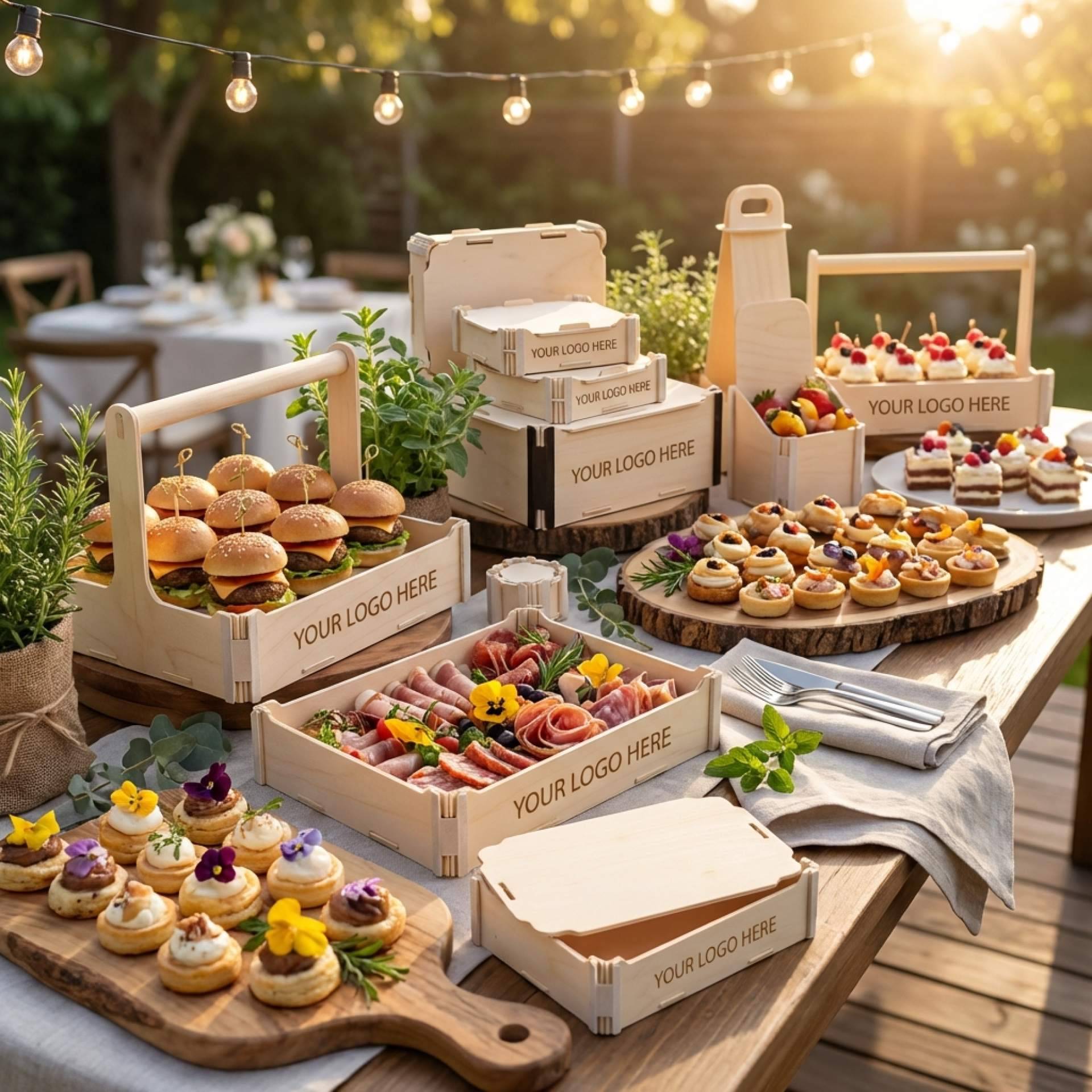 Cajas para catering y eventos desmontables de Sincla